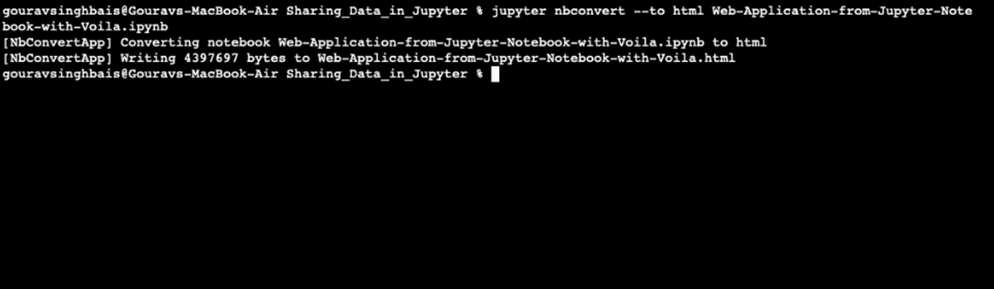 Example of Generating HTML File