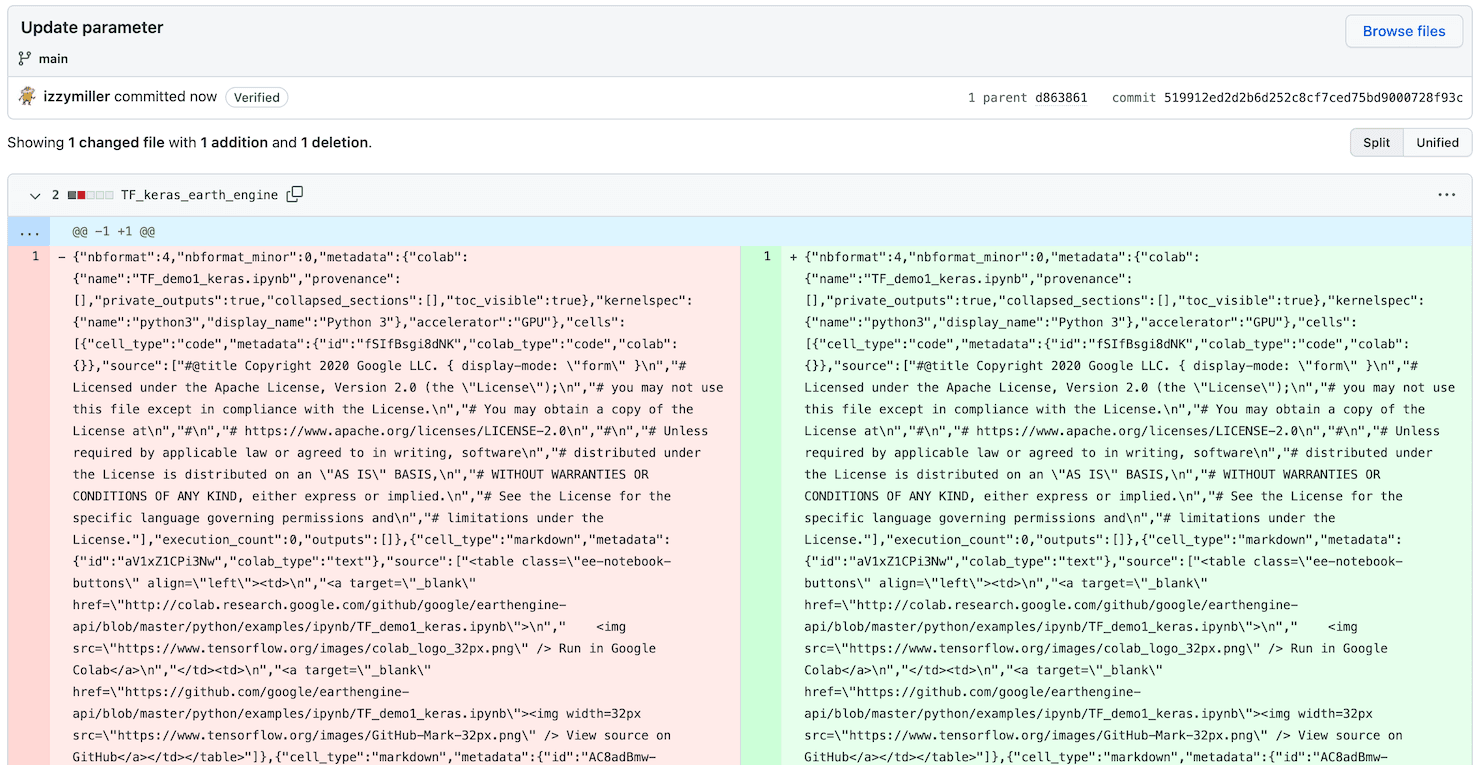 I wonder which 2 characters of this notebook were changed in this pull request?
